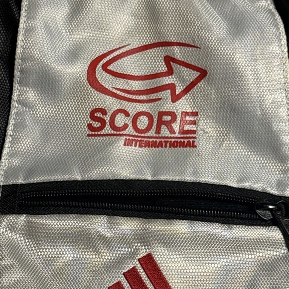 Adidas Drawstring Backpack Gym Sack SCORE International Soccer Sports Bag - Picture 3 of 7